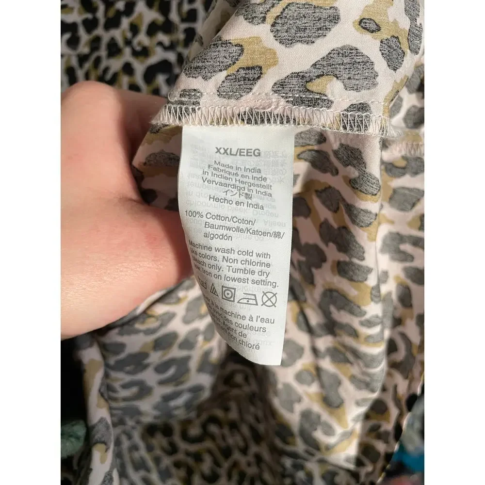 NWT J. Crew Factory Leopard Button-up Cotton Poplin Shirt‎ in Signature Fit